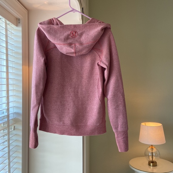 Lululemon Scuba Hoodie *Light Cotton Fleece in Heathered Cherry Tint - Picture 8 of 8